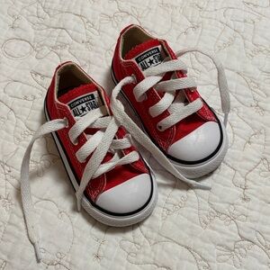 Toddler Converse Red Low-Top Sneakers